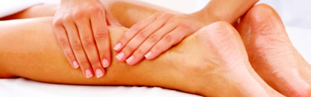 drenagem linfárica manual na perna para diminuir o edema